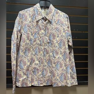Cedar Rose Women’s Paisley Western Shirt XXL – Long Sleeve 100% Cotton